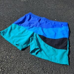 Color block swim trunks